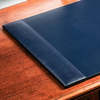 Dacasso Navy Blue Bonded Leather 30" x 18" Desk Pad PR-5003